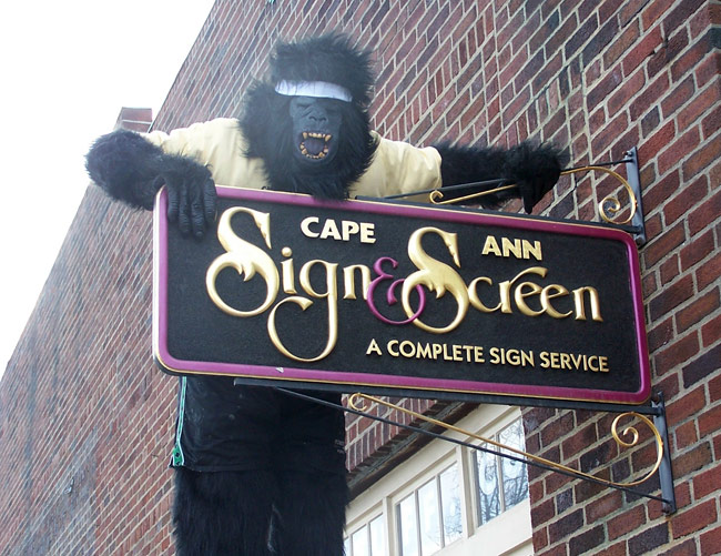 Hanging Around Cape Ann Sign