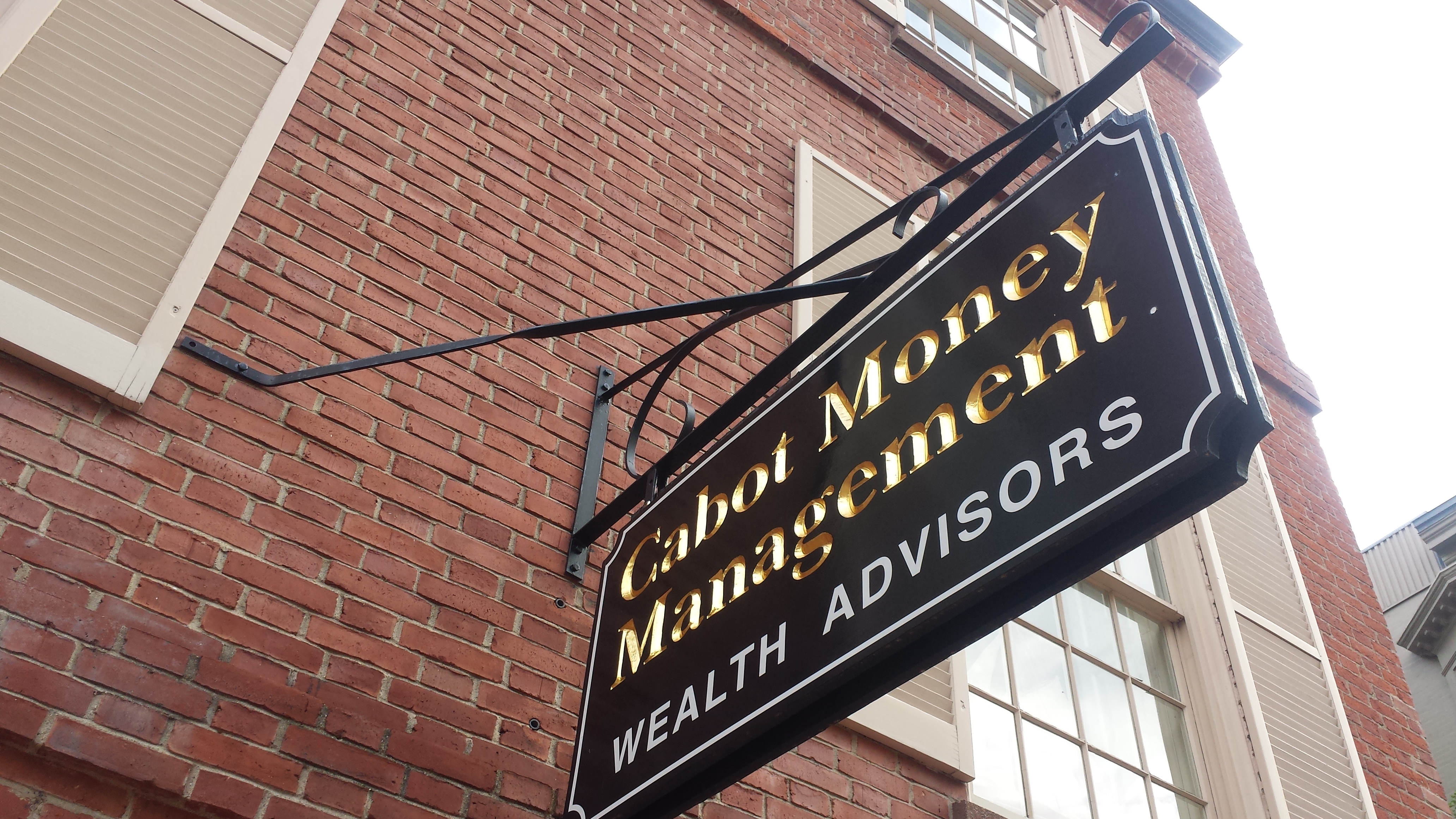 Cabot Money Management - Hanging Sign